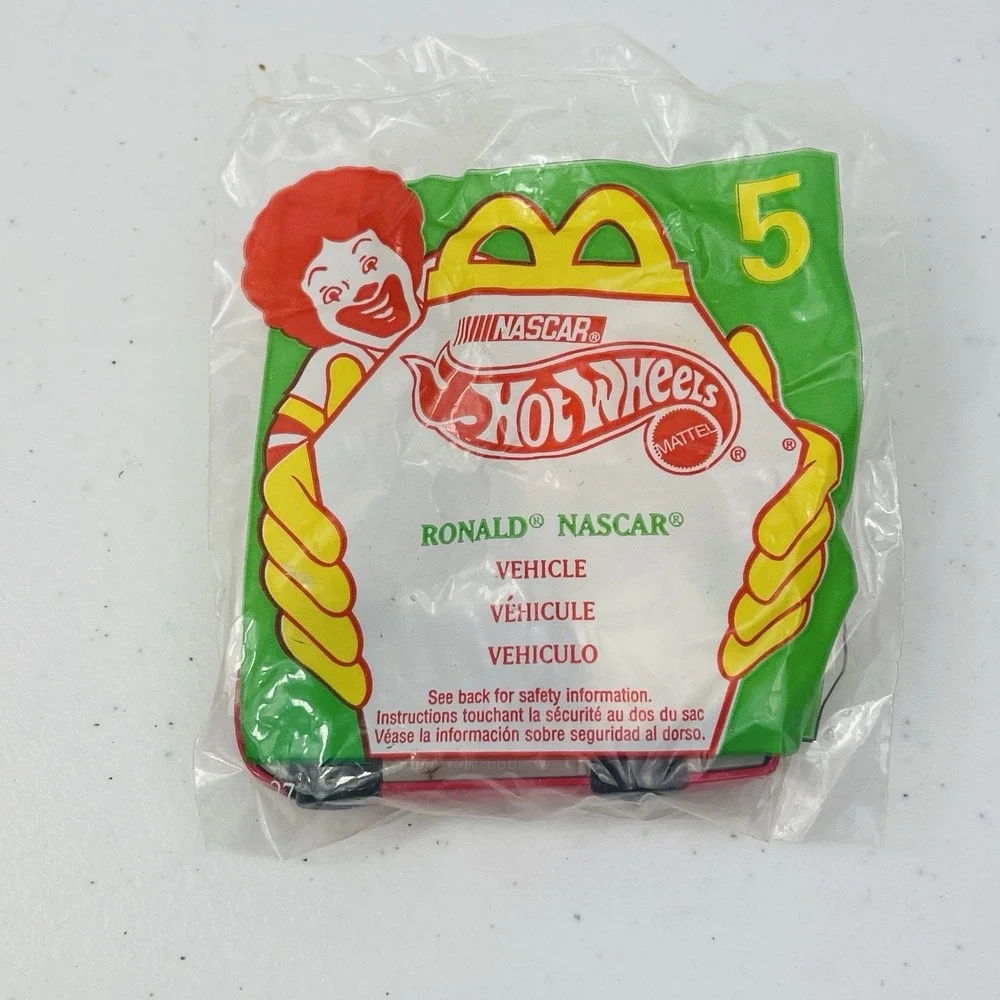 McDonalds Ronald Nascar Vehicle Mattel Hot Wheels Toy 1998 Happy Meal Toy New
